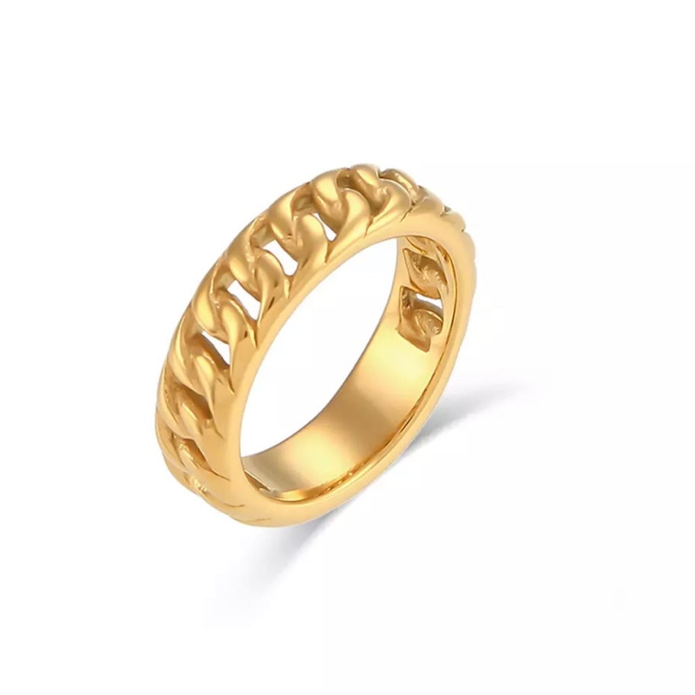 18K Gold Plated Stainless Steel Ring